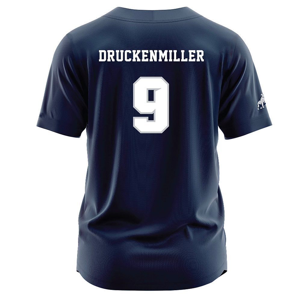 Samford - NCAA Baseball : Drew Druckenmiller - Navy Jersey-1