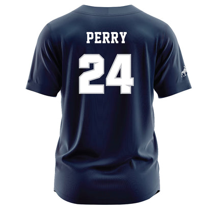 Samford - NCAA Baseball : Hayden Perry - Navy Jersey