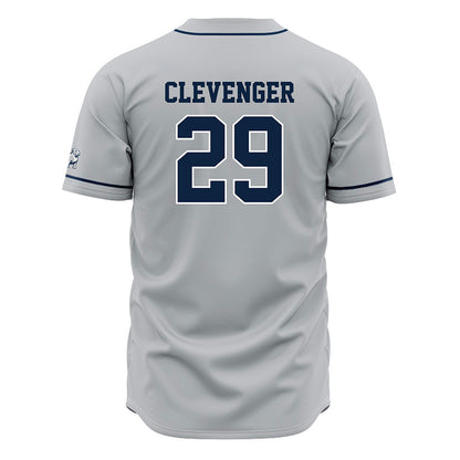 Samford - NCAA Baseball : Heath Clevenger - Grey Jersey-1