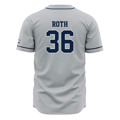 Samford - NCAA Baseball : Adam Roth - Grey Jersey