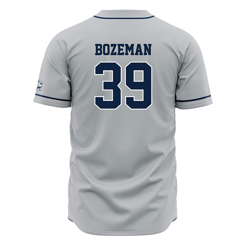 Samford - NCAA Baseball : Charlie Bozeman - Grey Jersey-1