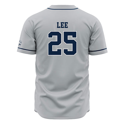 Samford - NCAA Baseball : Joseph Lee - Grey Jersey-1