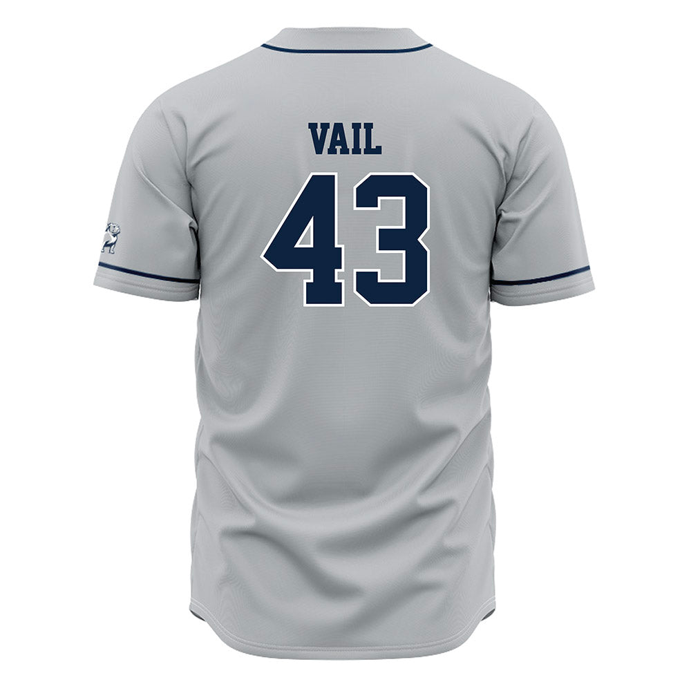 Samford - NCAA Baseball : Bodie Vail - Grey Jersey-1