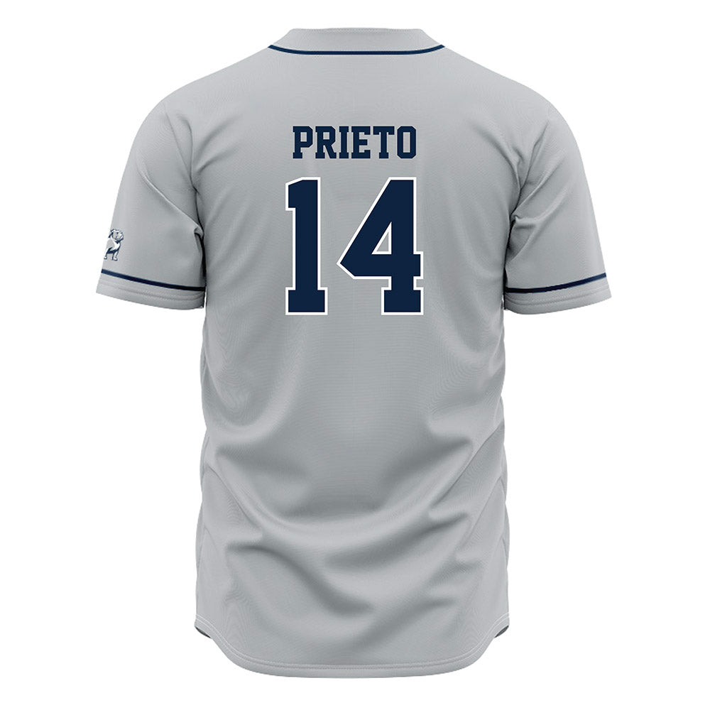 Samford - NCAA Baseball : Angelo Prieto - Grey Jersey-1