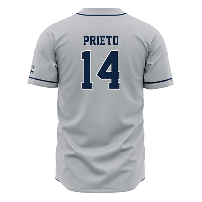 Samford - NCAA Baseball : Angelo Prieto - Grey Jersey-1