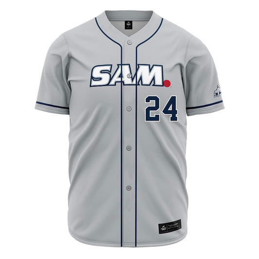 Samford - NCAA Baseball : Hayden Perry - Grey Jersey