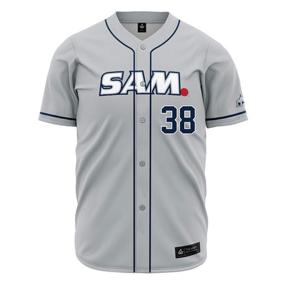 Samford - NCAA Baseball : John Malone - Grey Jersey