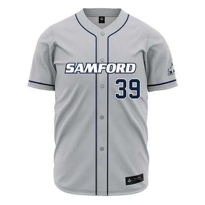 Samford - NCAA Baseball : Charlie Bozeman - Grey Jersey-0