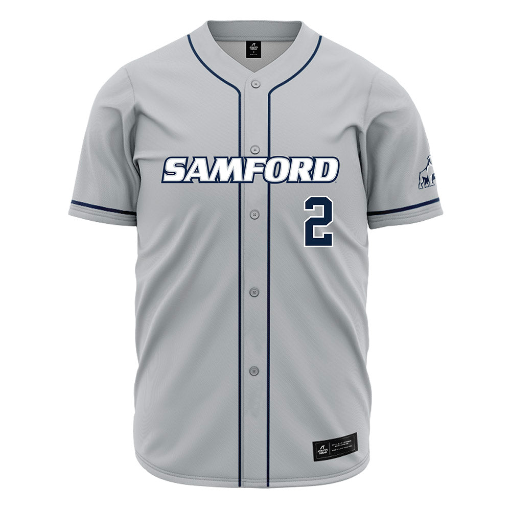 Samford - NCAA Baseball : Cade Carr - Grey Jersey-0