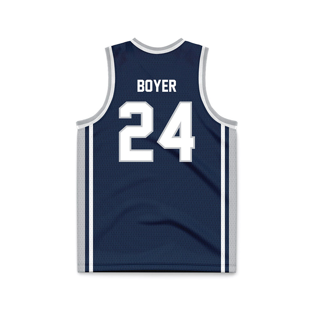 Samford - NCAA Men's Basketball : Brody Boyer - Navy Basketball Jersey