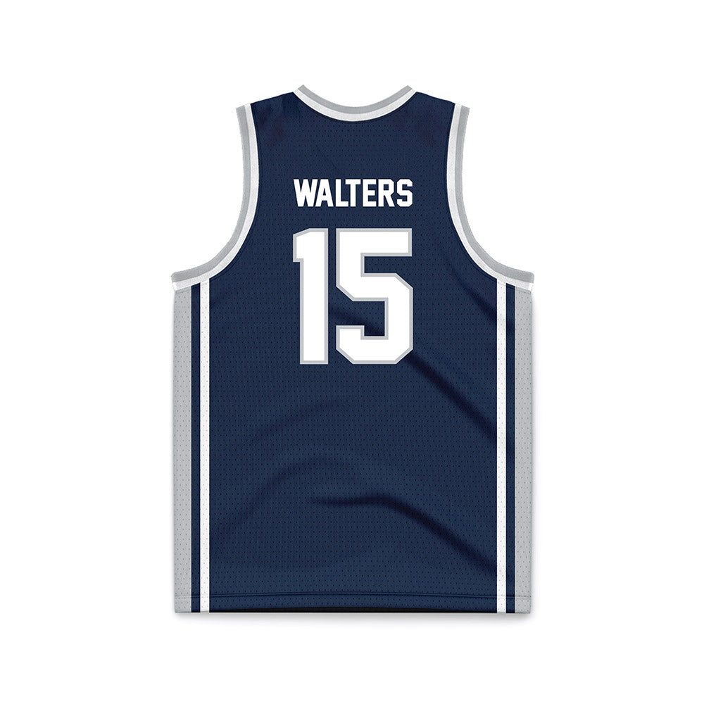 Samford - NCAA Men's Basketball : Grayson Walters - Navy Basketball Jersey