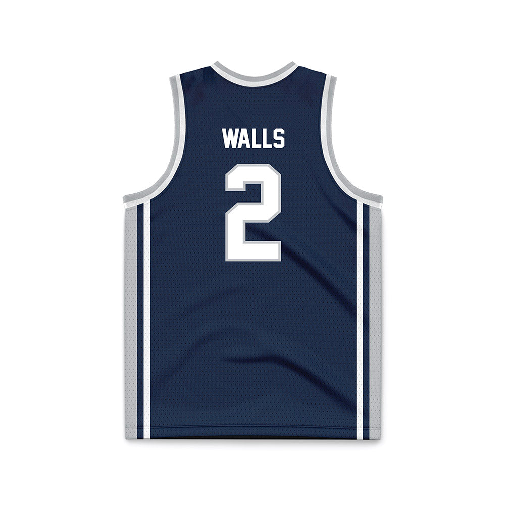 Samford - NCAA Men's Basketball : Lukas Walls - Navy Basketball Jersey