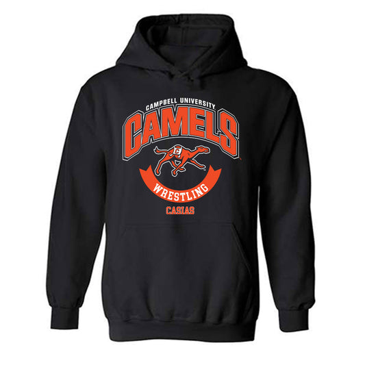 Campbell - NCAA Wrestling : Zachary Casias - Classic Fashion Shersey Hooded Sweatshirt-0