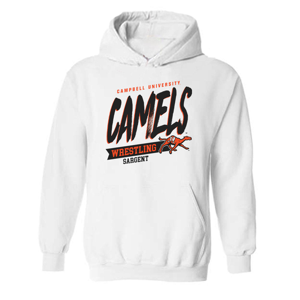 Campbell - NCAA Wrestling : Landon Sargent - Classic Fashion Shersey Hooded Sweatshirt-0