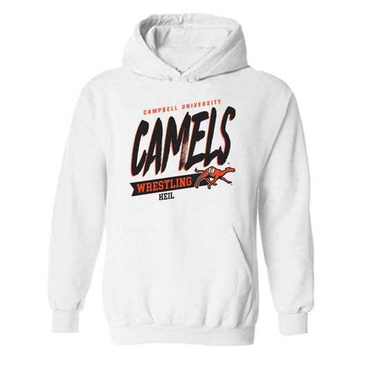Campbell - NCAA Wrestling : Logan Heil - Classic Fashion Shersey Hooded Sweatshirt-0