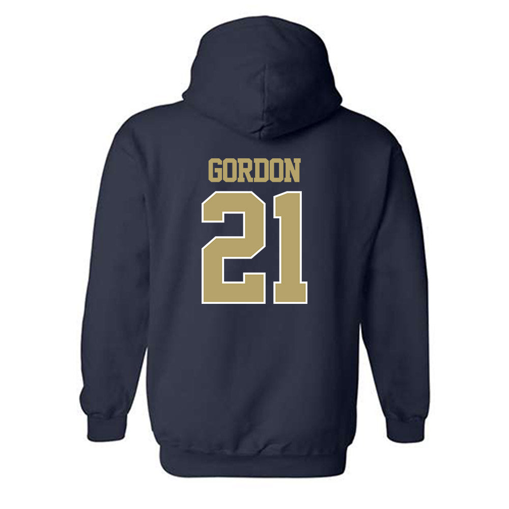 Georgia Tech - NCAA Football : Daylon Gordon - Classic Fashion Shersey Hooded Sweatshirt-1