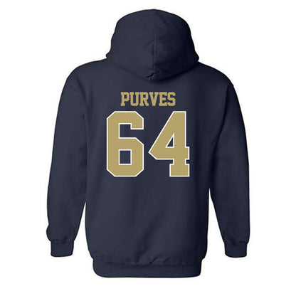 Georgia Tech - NCAA Football : Ryan Purves - Classic Fashion Shersey Hooded Sweatshirt-1