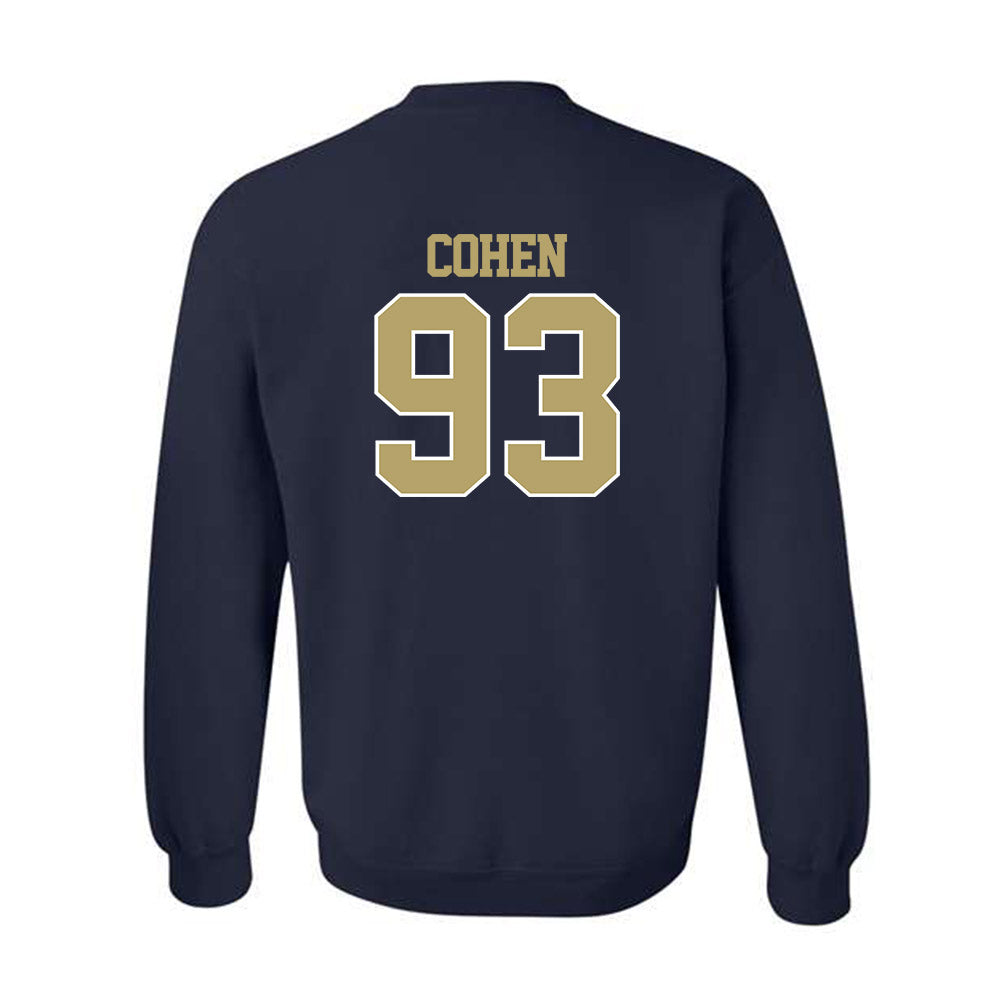 Georgia Tech - NCAA Football : Drew Cohen - Classic Fashion Shersey Crewneck Sweatshirt-1