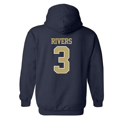Georgia Tech - NCAA Football : Eric Rivers - Classic Fashion Shersey Hooded Sweatshirt-1