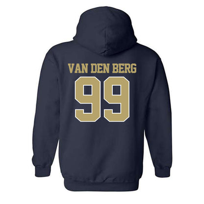Georgia Tech - NCAA Football : Jordan van den Berg - Classic Fashion Shersey Hooded Sweatshirt-1