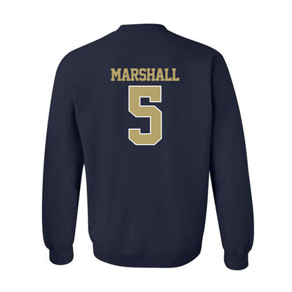Georgia Tech - NCAA Men's Basketball : Peyton Marshall - Classic Fashion Shersey Crewneck Sweatshirt-1