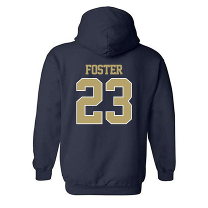 Georgia Tech - NCAA Women's Basketball : La'Nya Foster - Classic Fashion Shersey Hooded Sweatshirt-1