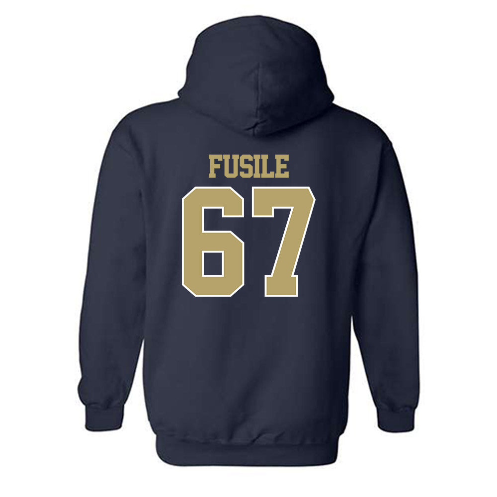 Georgia Tech - NCAA Football : Joe Fusile - Classic Fashion Shersey Hooded Sweatshirt-1