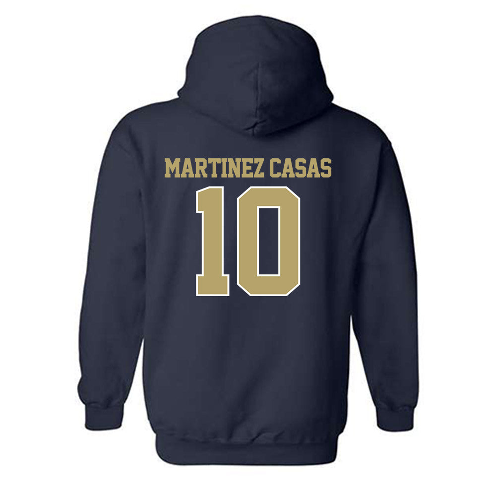 Georgia Tech - NCAA Women's Volleyball : Lara Martinez Casas - Classic Fashion Shersey Hooded Sweatshirt-1