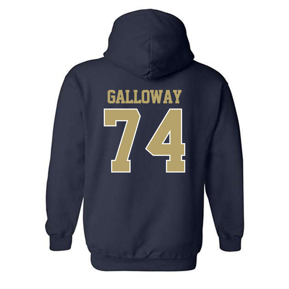 Georgia Tech - NCAA Football : Benjamin Galloway - Classic Fashion Shersey Hooded Sweatshirt-1