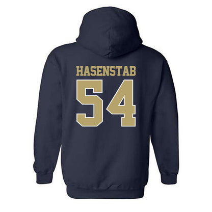 Georgia Tech - NCAA Baseball : Riley Hasenstab - Classic Fashion Shersey Hooded Sweatshirt-1