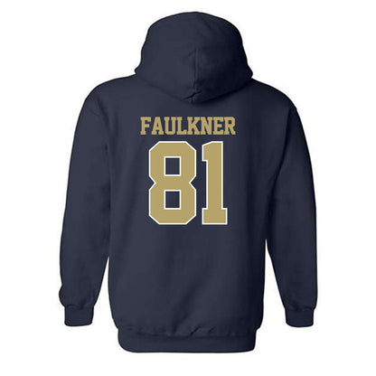 Georgia Tech - NCAA Football : Cal Faulkner - Classic Fashion Shersey Hooded Sweatshirt-1