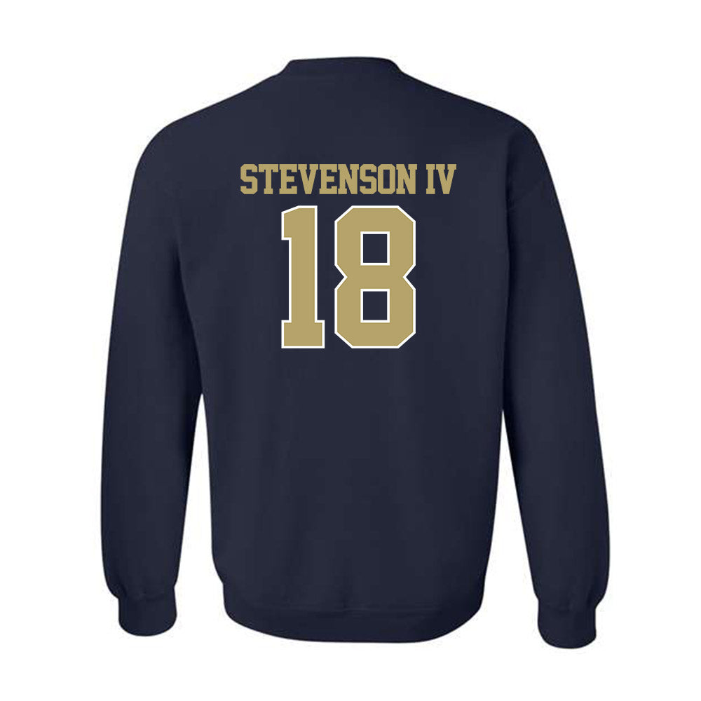 Georgia Tech - NCAA Football : Troy Stevenson IV - Classic Fashion Shersey Crewneck Sweatshirt-1