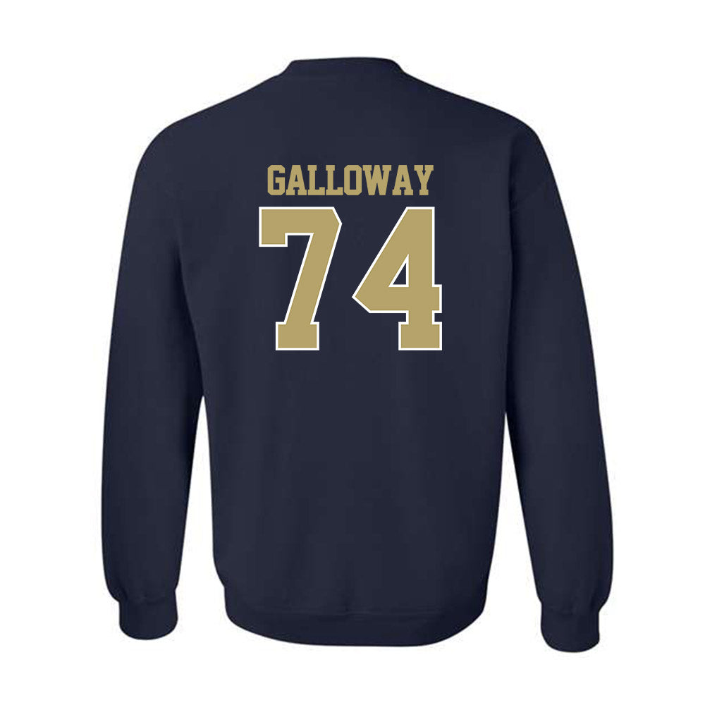 Georgia Tech - NCAA Football : Benjamin Galloway - Classic Fashion Shersey Crewneck Sweatshirt-1