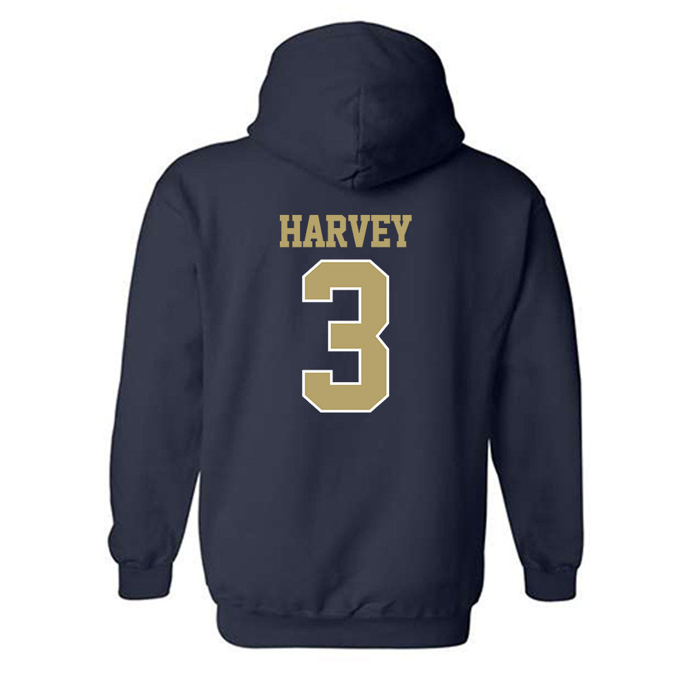 Georgia Tech - NCAA Football : Ahmari Harvey - Classic Fashion Shersey Hooded Sweatshirt-1