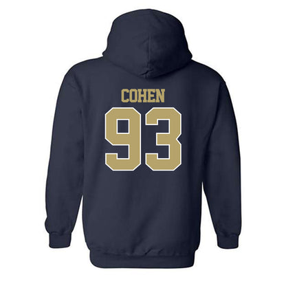 Georgia Tech - NCAA Football : Drew Cohen - Classic Fashion Shersey Hooded Sweatshirt-1