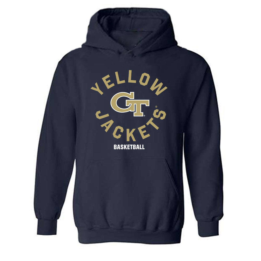 Georgia Tech - NCAA Men's Basketball : Akai Fleming - Classic Fashion Shersey Hooded Sweatshirt-0