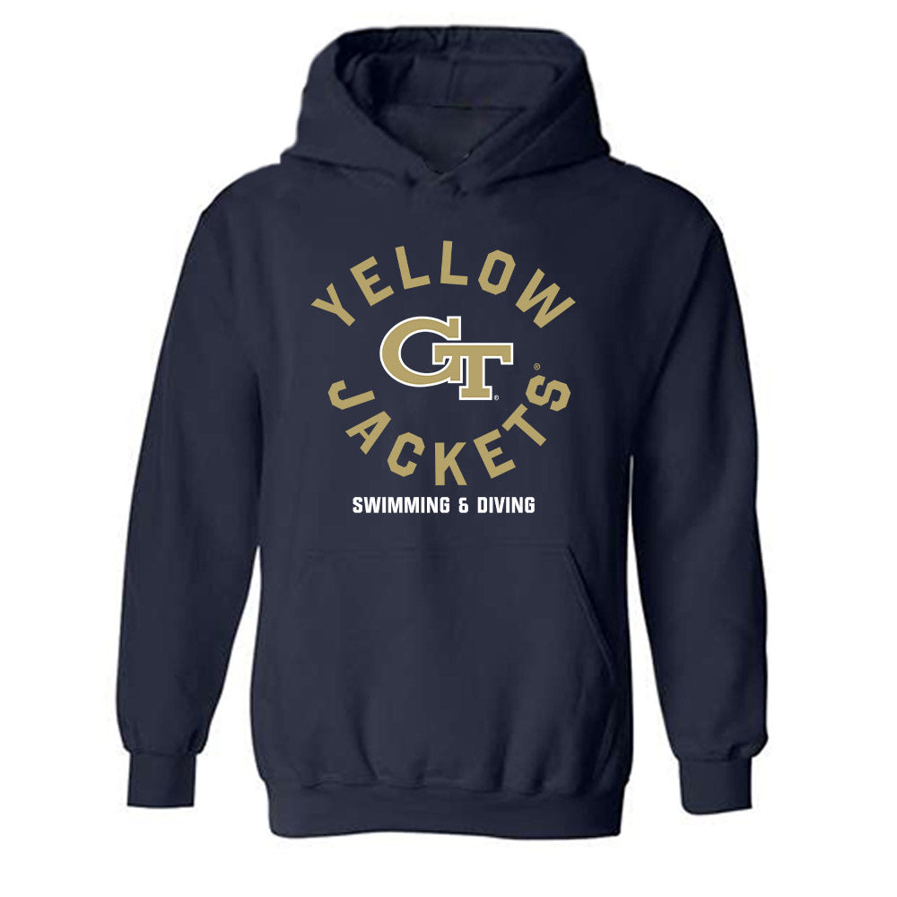 Georgia Tech - NCAA Women's Swimming & Diving : MaryGrace Guzzino - Classic Fashion Shersey Hooded Sweatshirt-0
