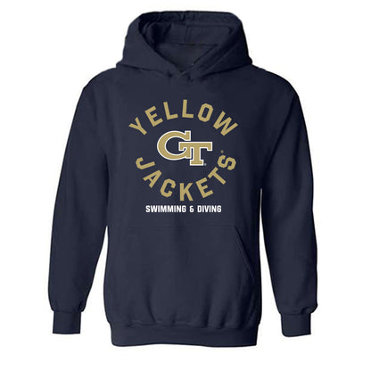 Georgia Tech - NCAA Women's Swimming & Diving : MaryGrace Guzzino - Classic Fashion Shersey Hooded Sweatshirt-0