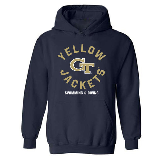 Georgia Tech - NCAA Women's Swimming & Diving : MaryGrace Guzzino - Classic Fashion Shersey Hooded Sweatshirt-0