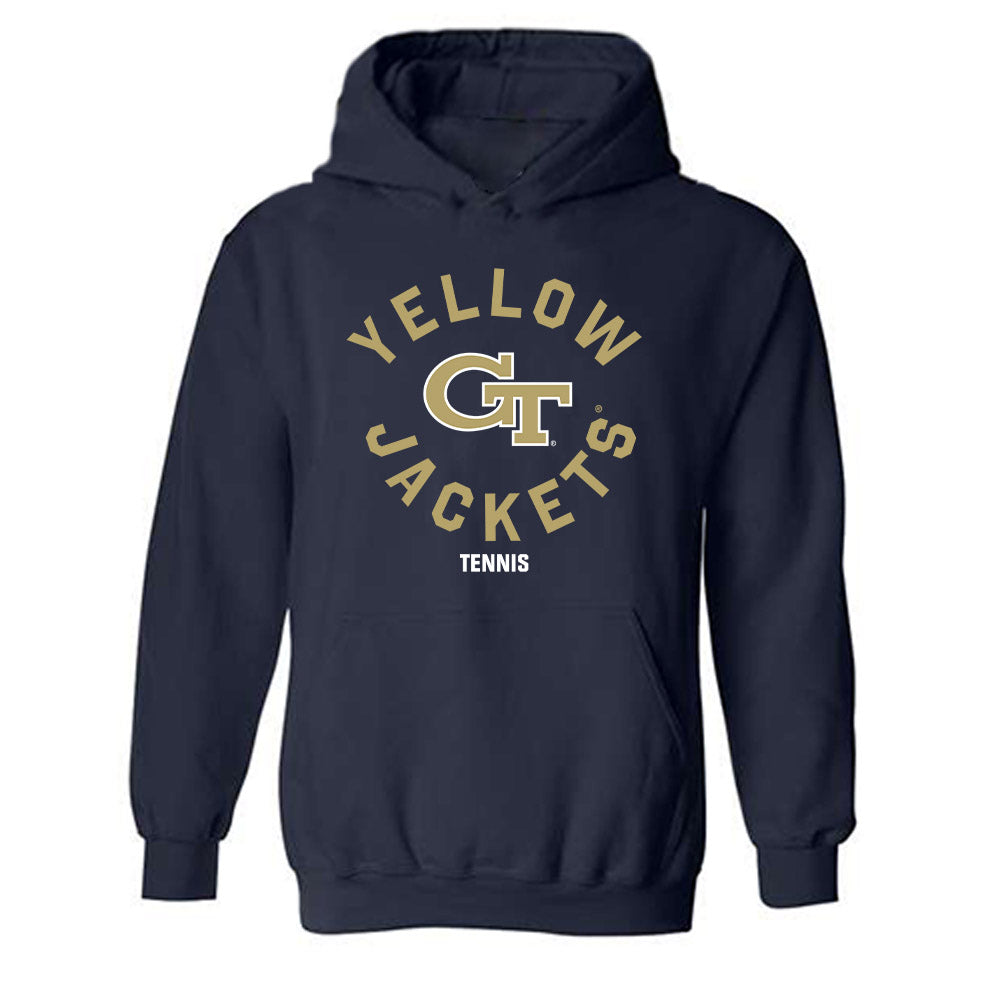 Georgia Tech - NCAA Men's Tennis : Rohan Sachdev - Classic Fashion Shersey Hooded Sweatshirt-0