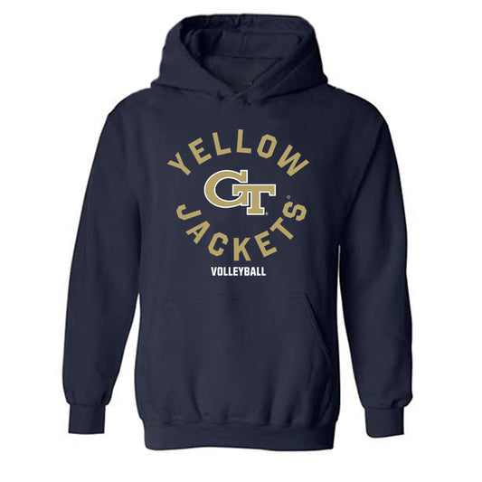 Georgia Tech - NCAA Women's Volleyball : Sara Toth - Classic Fashion Shersey Hooded Sweatshirt-0