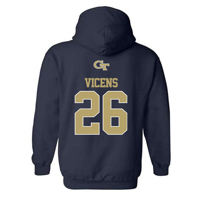 Georgia Tech - NCAA Baseball : Jamie Vicens - Classic Shersey Hooded Sweatshirt-1