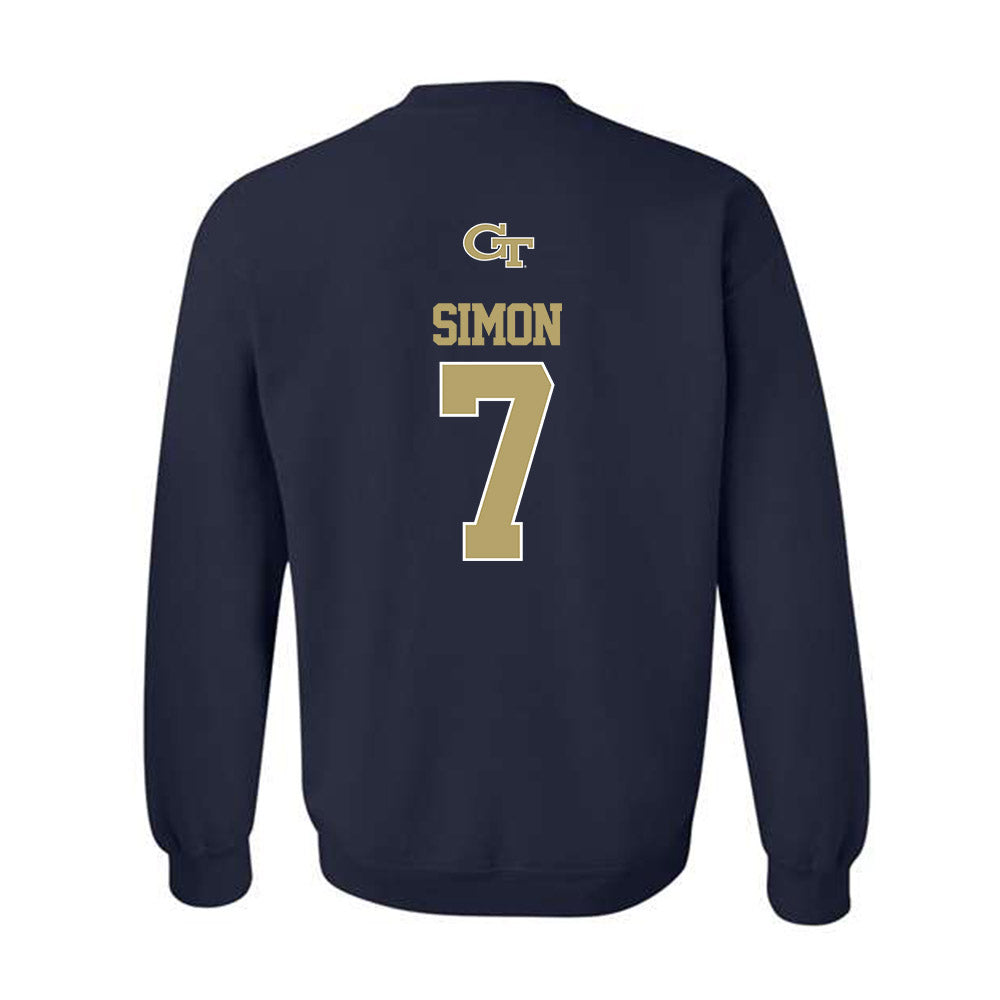 Georgia Tech - NCAA Softball : Emma Simon - Classic Shersey Crewneck Sweatshirt-1