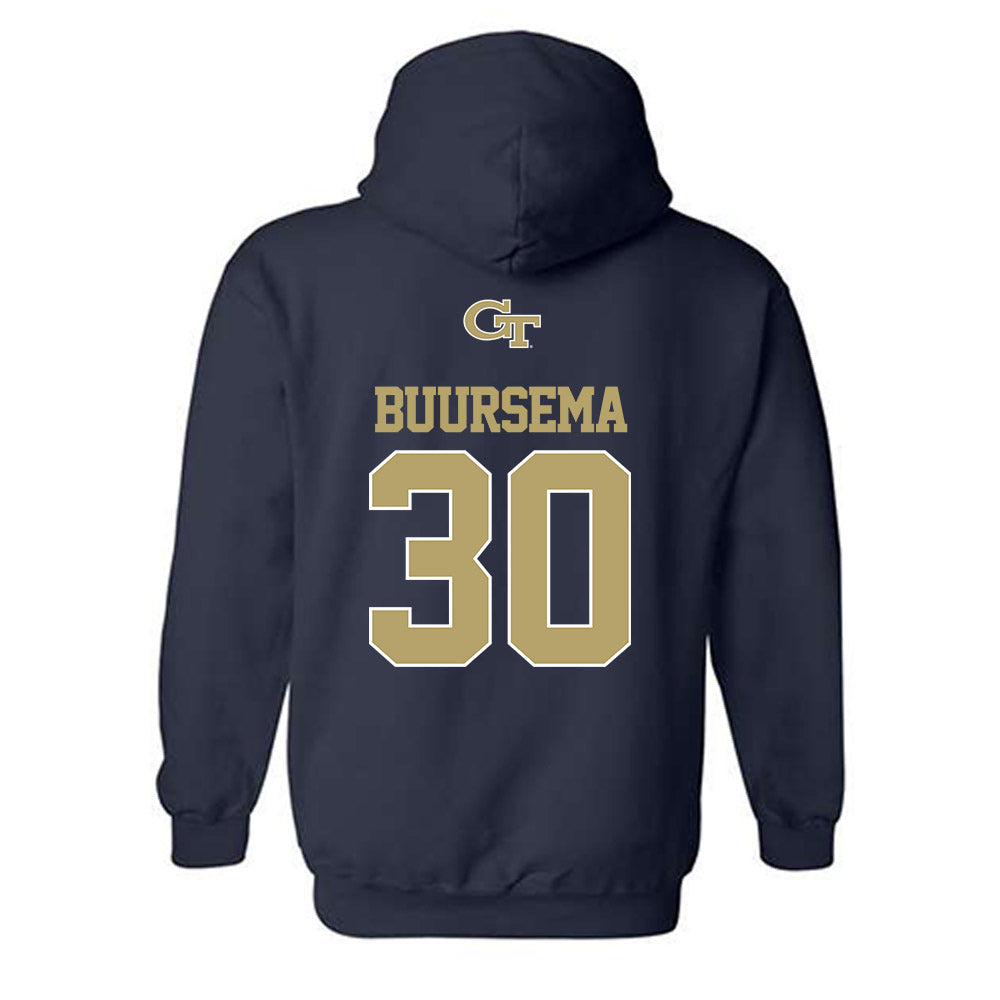 Georgia Tech - NCAA Baseball : Porter Buursema - Classic Shersey Hooded Sweatshirt-1