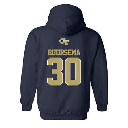 Georgia Tech - NCAA Baseball : Porter Buursema - Classic Shersey Hooded Sweatshirt-1