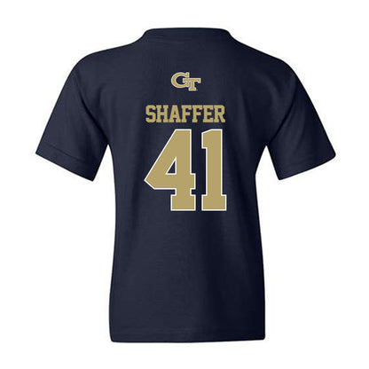 Georgia Tech - NCAA Football : Landon Shaffer - Classic Shersey Youth T-Shirt-1