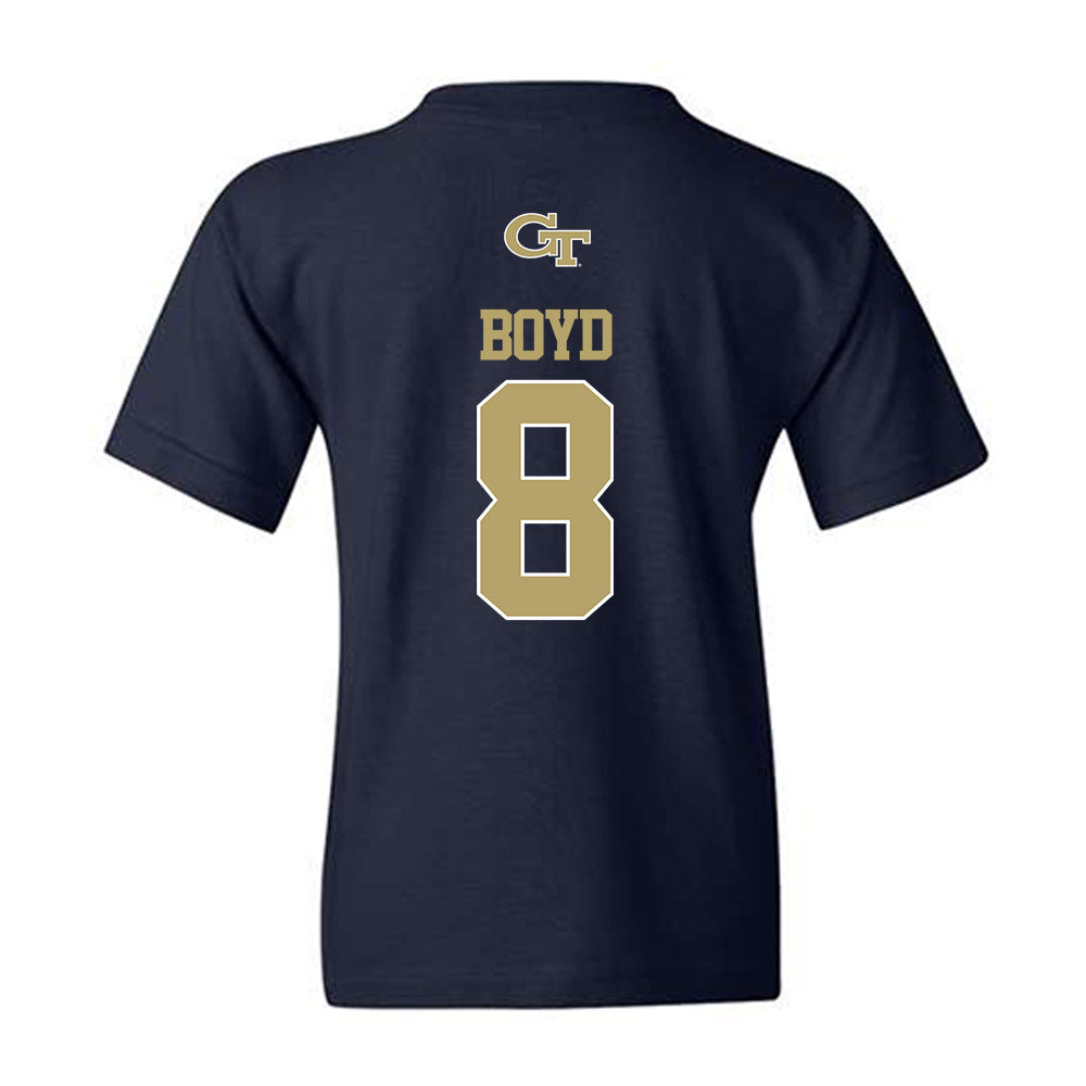 Georgia Tech - NCAA Football : Jordan Boyd - Classic Shersey Youth T-Shirt-1