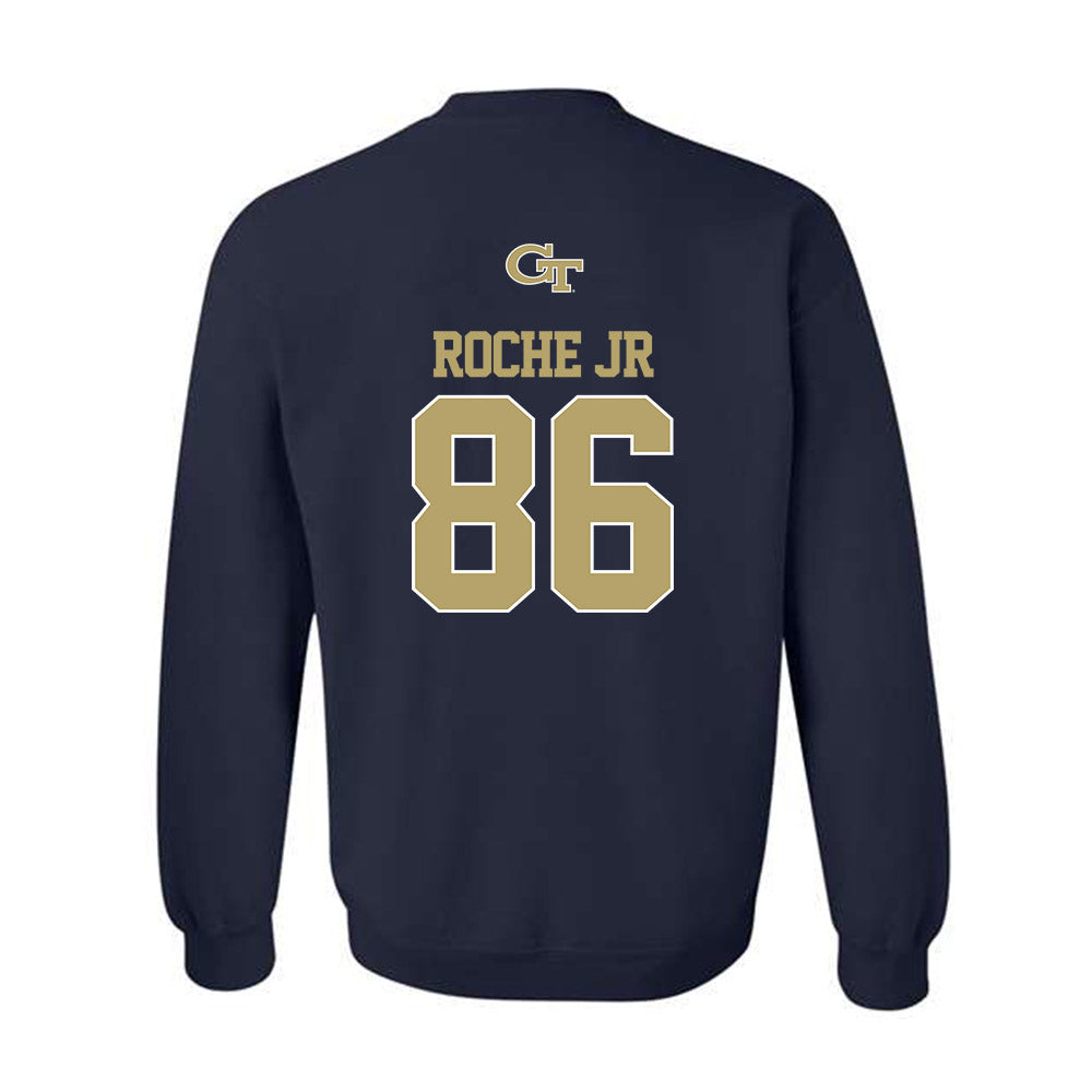 Georgia Tech - NCAA Football : Kevin Roche Jr - Classic Shersey Crewneck Sweatshirt-1