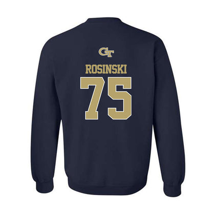 Georgia Tech - NCAA Football : Andrew Rosinski - Classic Shersey Crewneck Sweatshirt-1