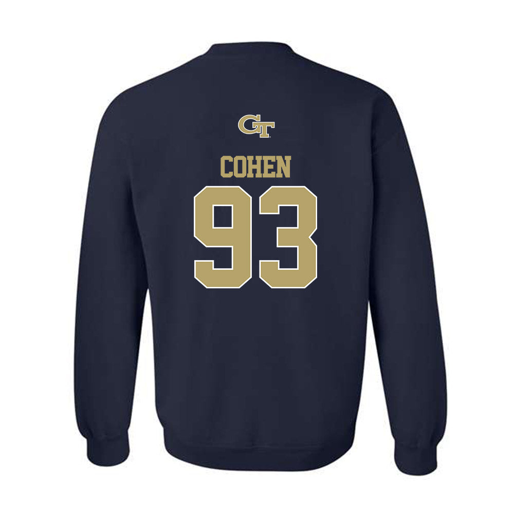 Georgia Tech - NCAA Football : Drew Cohen - Classic Shersey Crewneck Sweatshirt